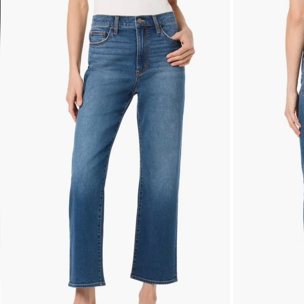 Hudson Jeans NOA High Rise Straight Crop Size 30 Blue Wash